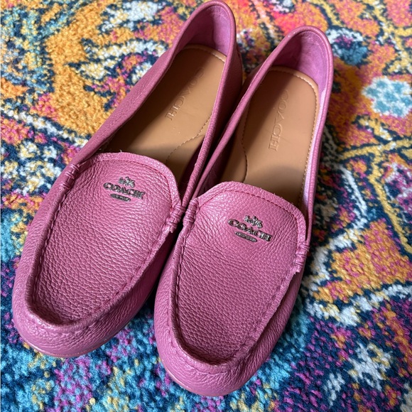 Coach Pink Loafers, Mary Lock Up - Picture 1 of 9